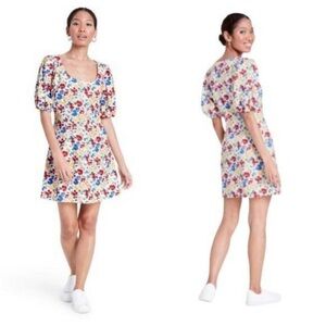 Floral Short Sleeve Linen Button-Up Dress RIXO x Target Size 0